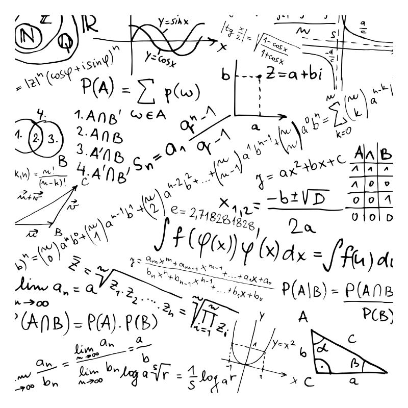Math Equation Pattern, Cool Quadratic Formula Geek