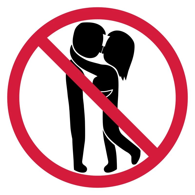 Signe interdit de baiser