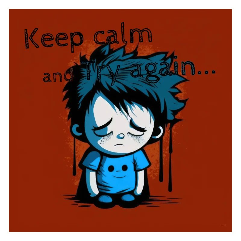 Geek - Keep calm and try again 01