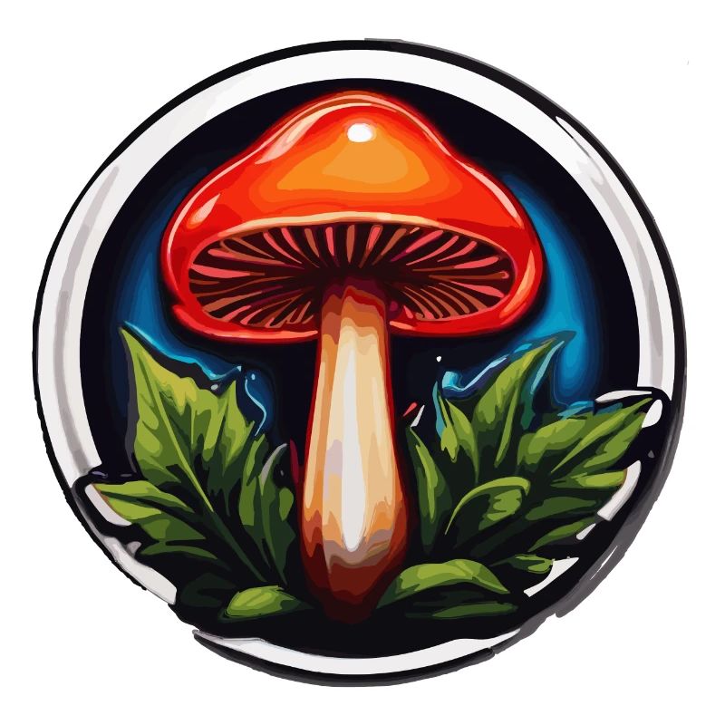 Petit champignon rouge