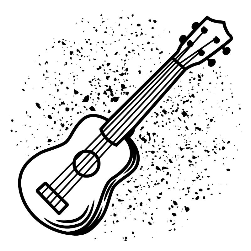 Dessin de ukulélé