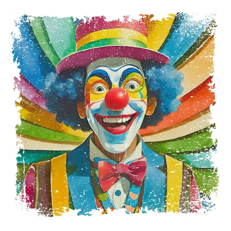 clown drôle dans un style comique