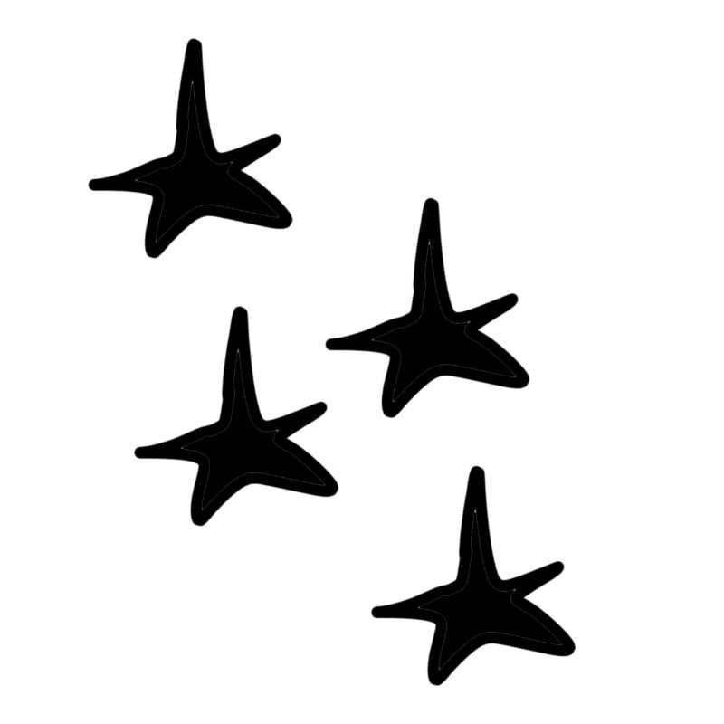 Four Star Star Shape Shape Symbol