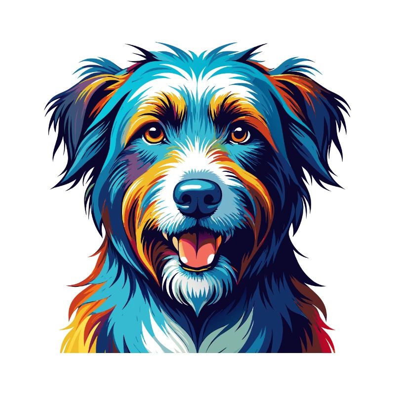 Pyrenäenschäferhund Hunderasse Karikatur Kawaii