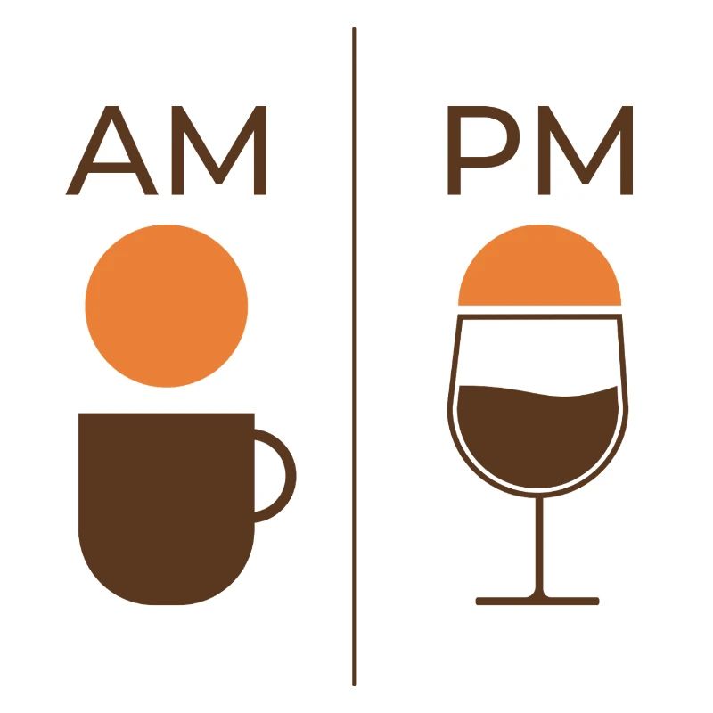 AM Coffee PM Wine – Kaffee & Wein Design