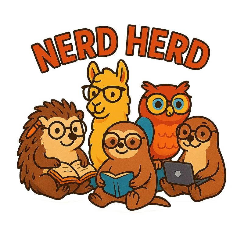 Nerd Herd - Conception d’animaux amusante pour les rats de bibliothèque et