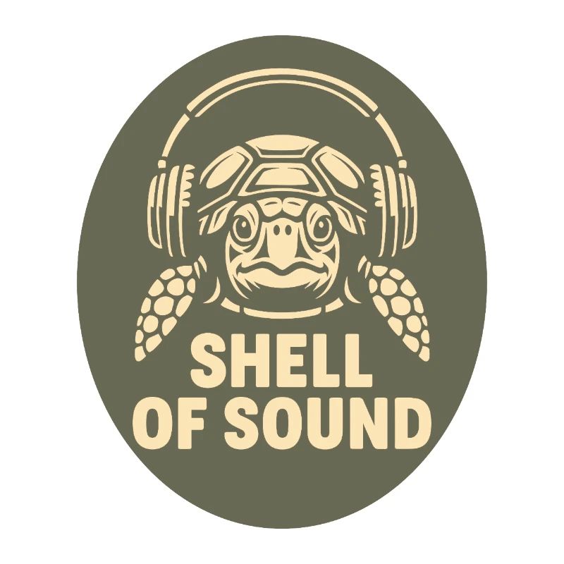 Turtle mit Kopfhörer