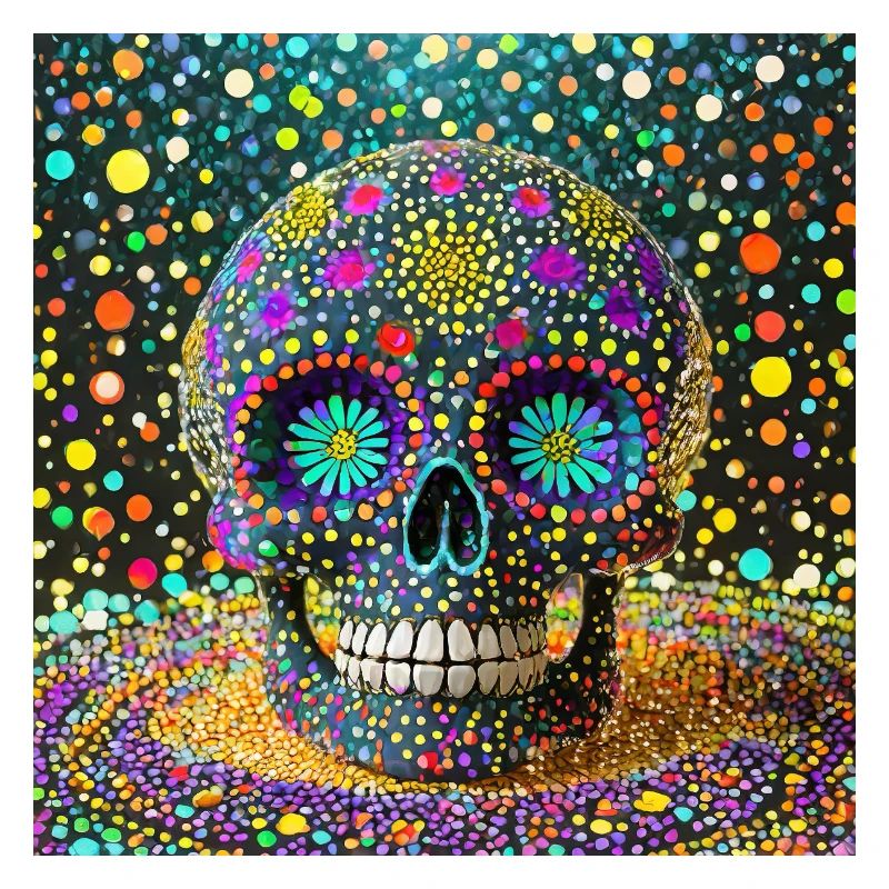 Crâne Dia de los Muertos