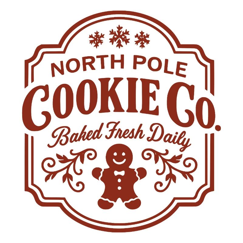 Nordpol Cookie Co Logo mit Lebkuchen