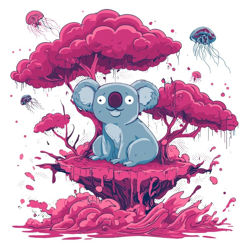Koala dans la Forêt Rose