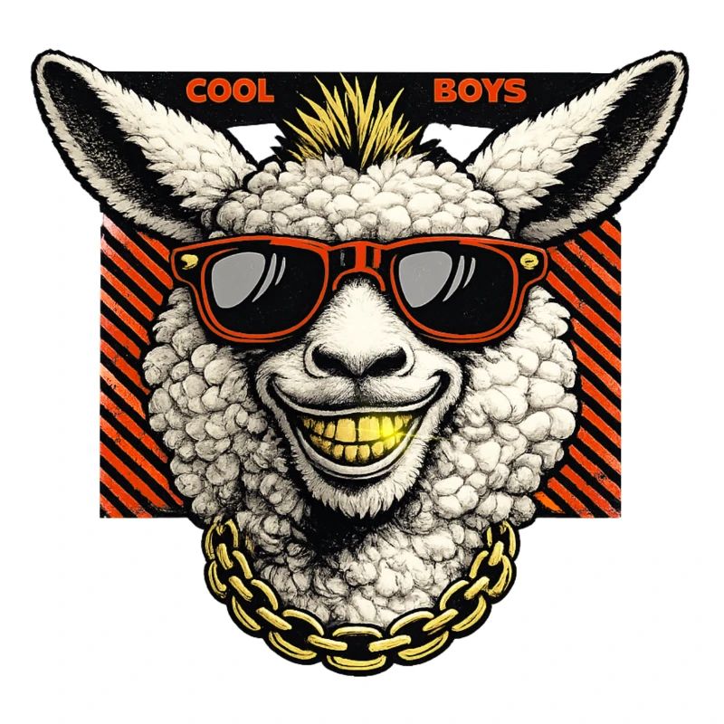 Lässiges Lamm mit Sonnenbrille…. Cool boys