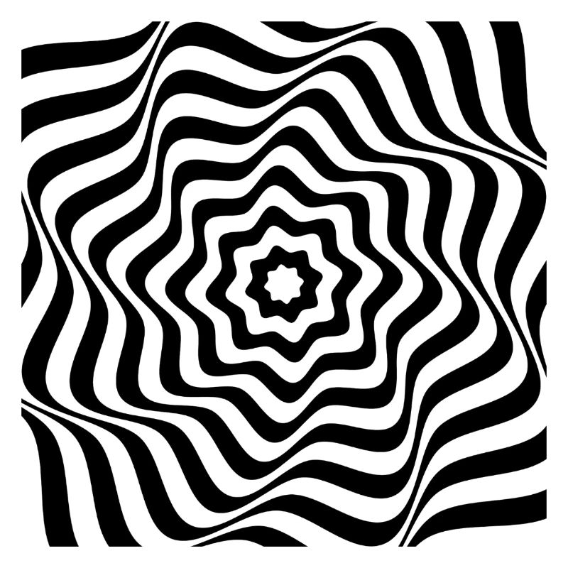 Hypnotic Black Spiral Pattern