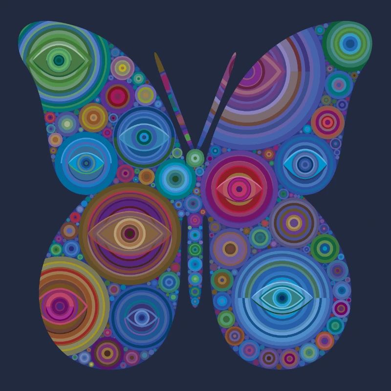 Papillon Œil Abstrait