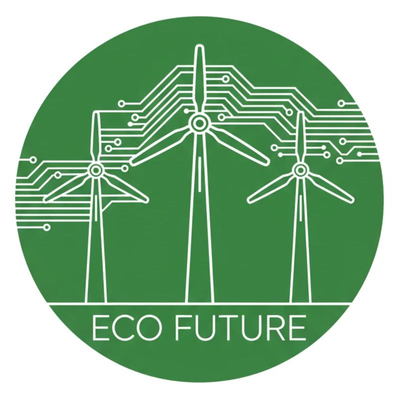 Art de lignes du circuit des éoliennes Eco Future