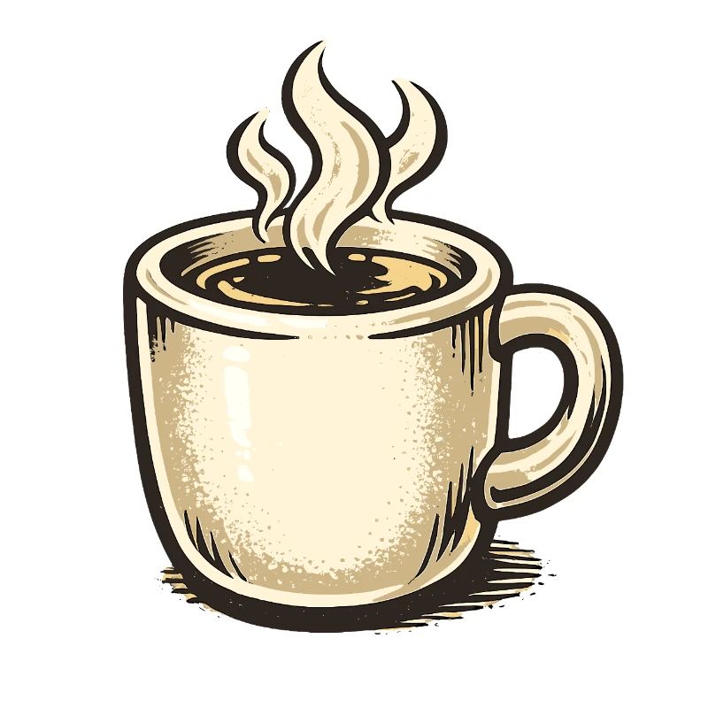Kaffee-Whimsy Becher Sketch