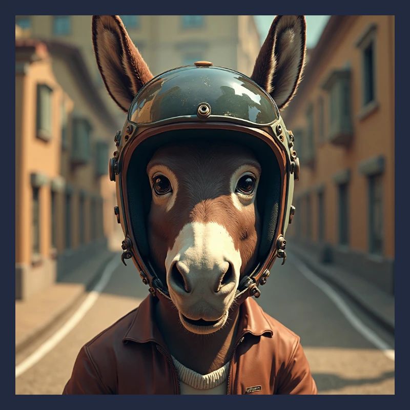 Biker donkey