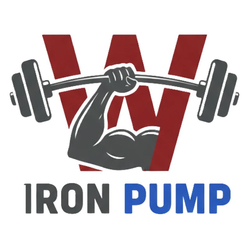 Iron Pump Krafttraining Emblem