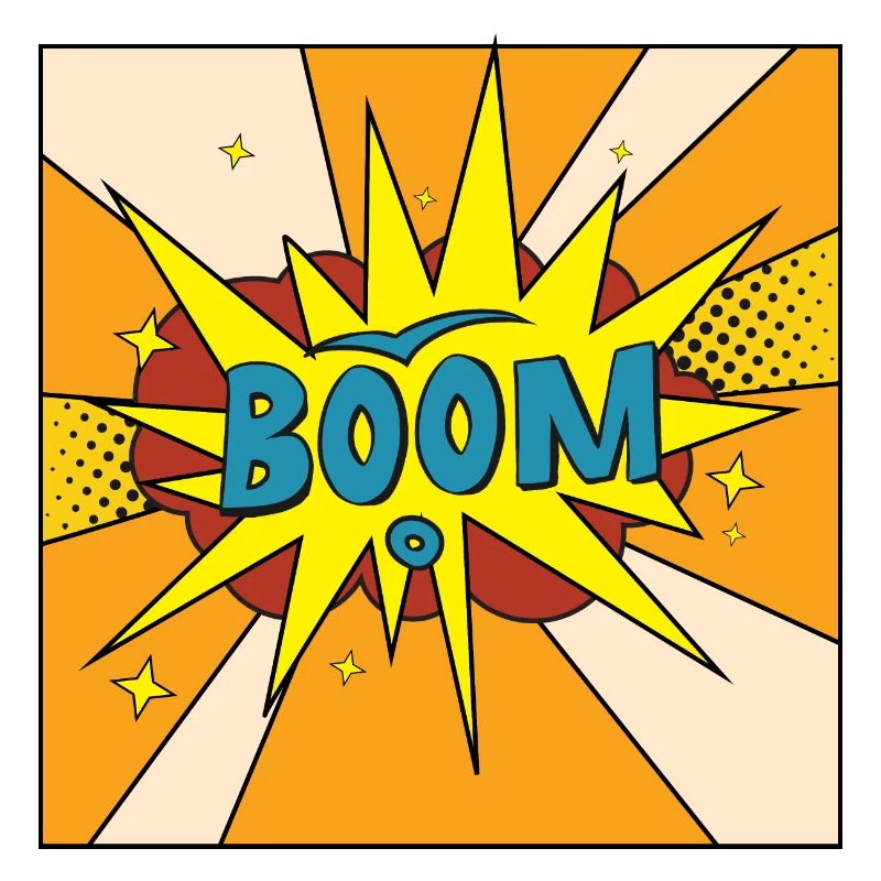 Boom Comic Explosion Style