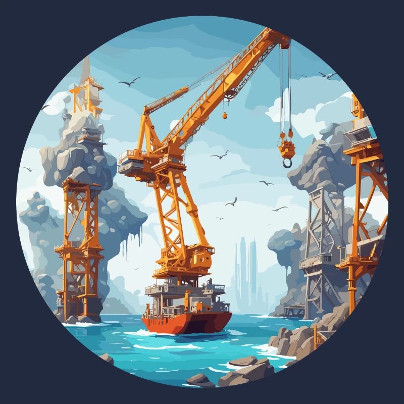 Kran / Baustelle / Seilwinde / Kransystem