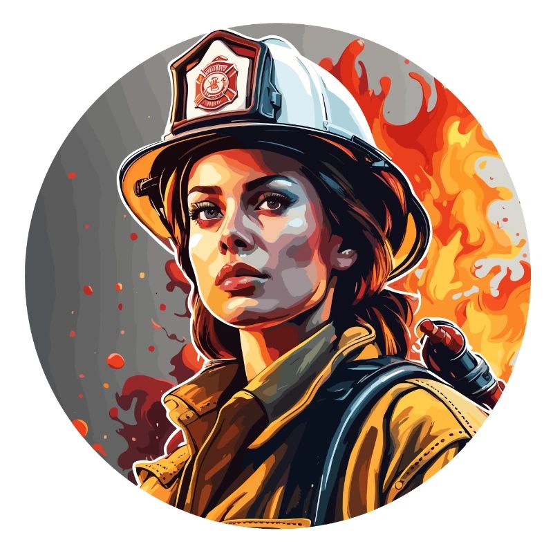 Firefighter / Fire / Fire / Extinguish / Heroine