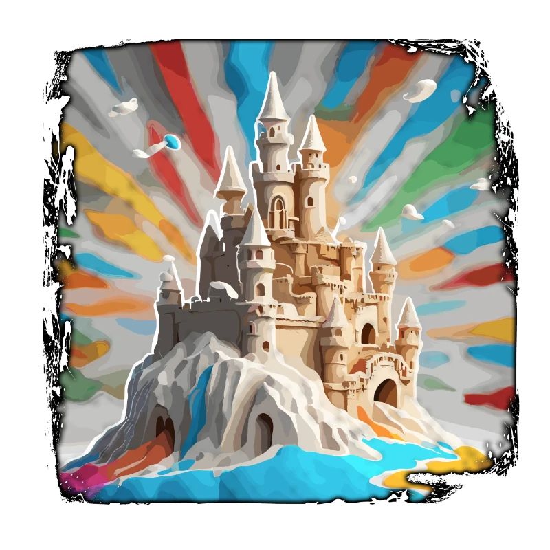 Château de sable / Construction / Jouer / Château / Vacances
