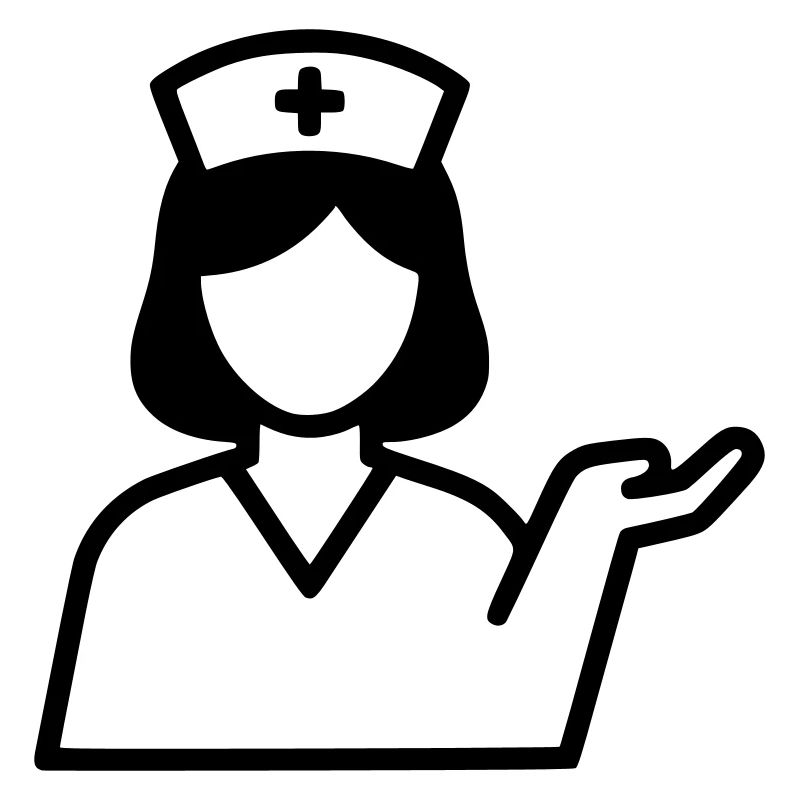Krankenschwester Symbol | Pflege mit Herz