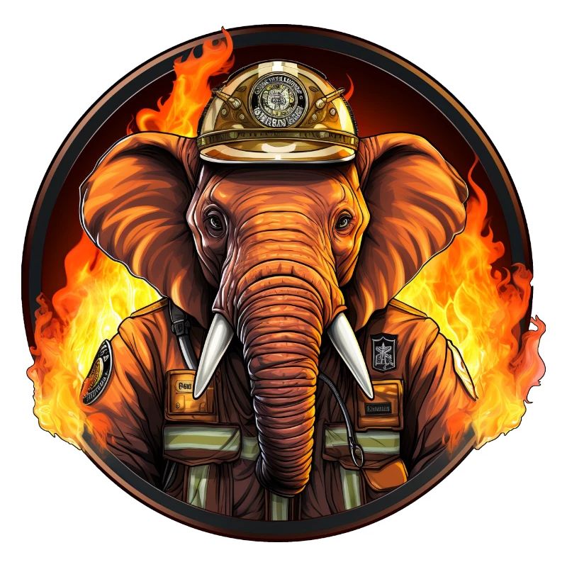 Éléphant de pompier