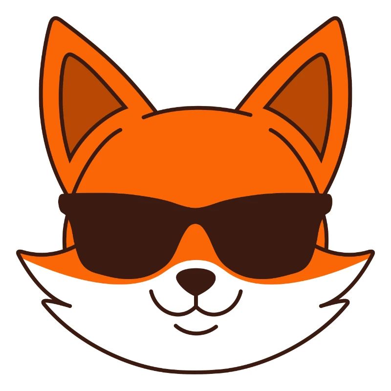 Fuchs mit Sonnenbrille