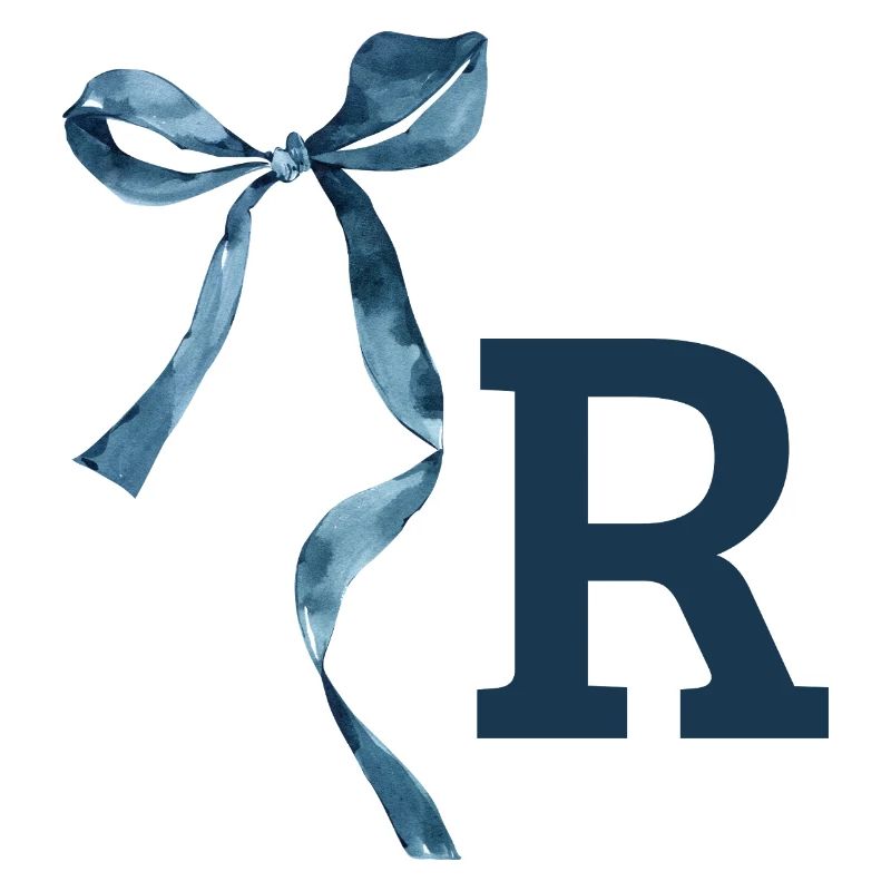 Monogramm r Geschenkidee