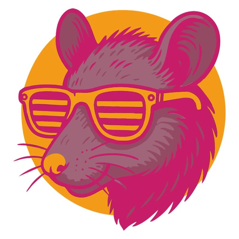 Ratte mit Sonnenbrille