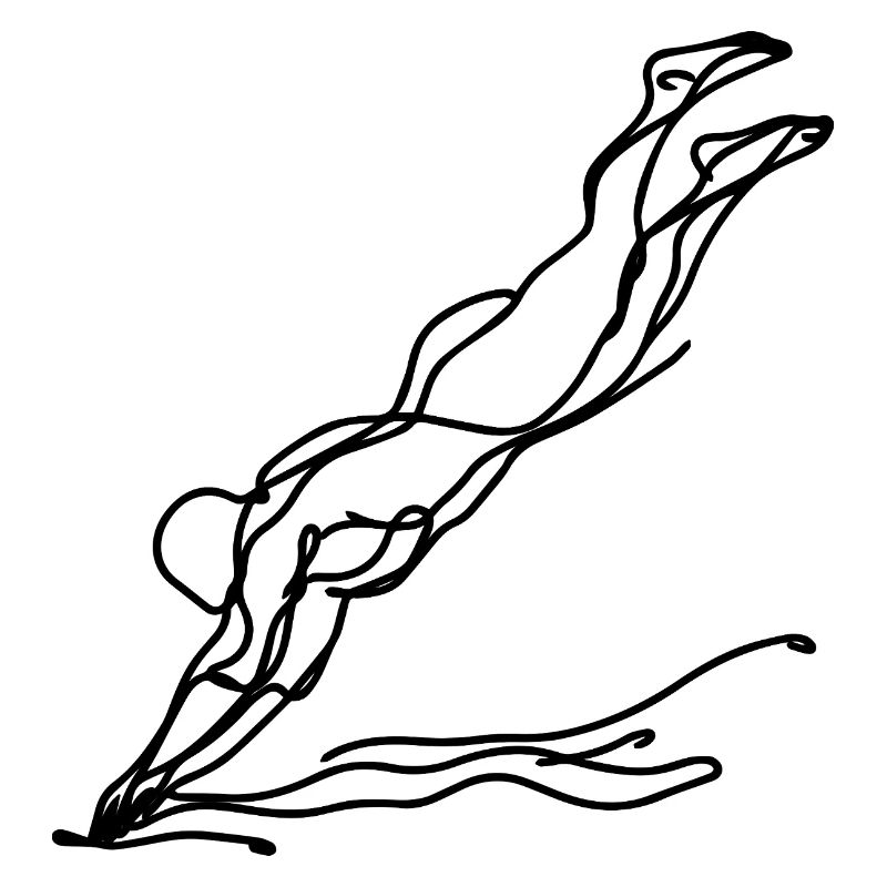 Dessin de nageurs