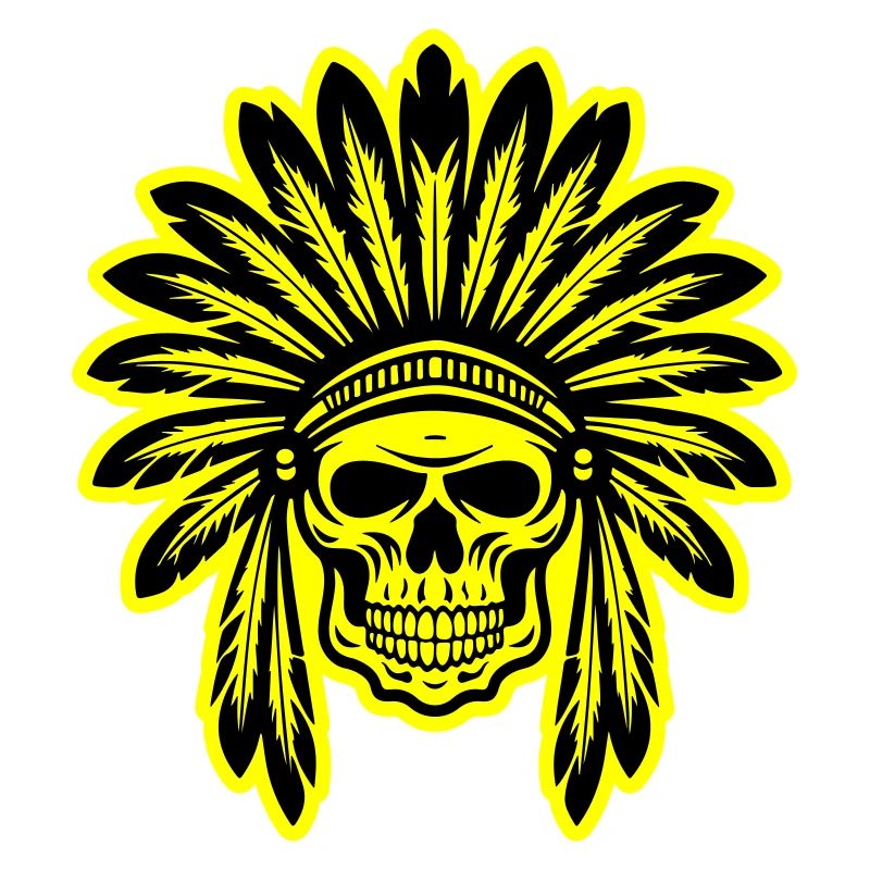 Apache Indianer Häuptling Totenkopf