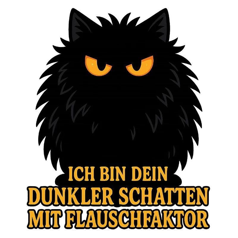 Dunkler Schatten mit Flauschfaktor – Katze