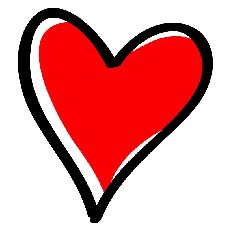 Rotes Herz Minimal-Icon