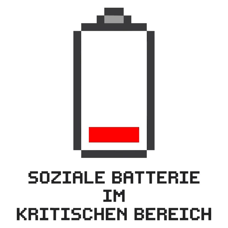 Soziale Batterie Pixel Art