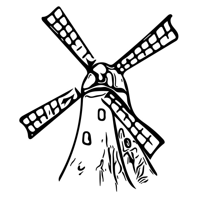 Moulin à vent vintage classique