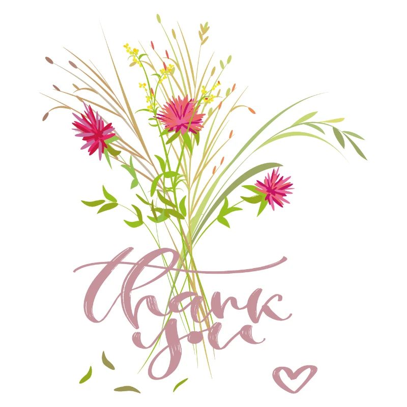 Bouquet de fleurs, merci