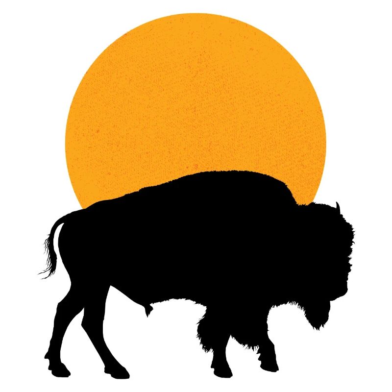 Silhouette bison