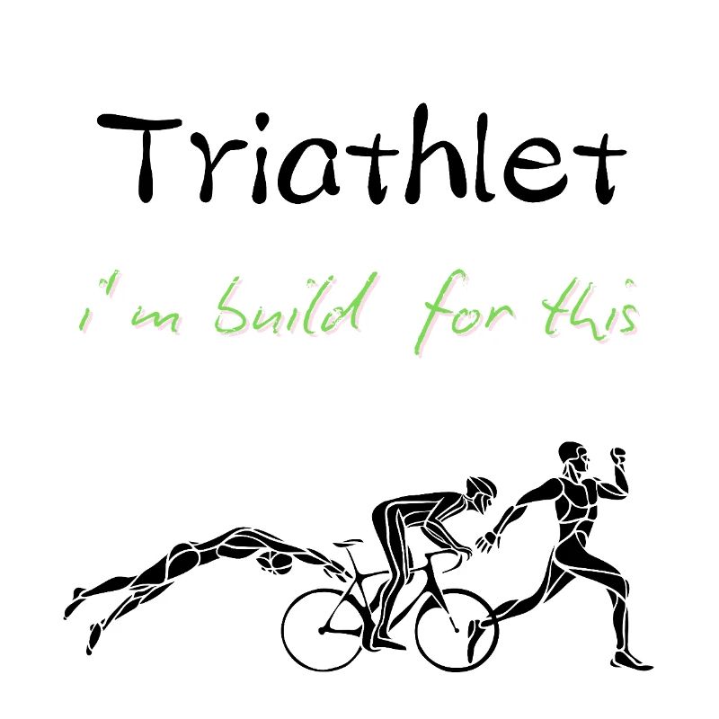 I Am Built For This – Triathlon Motivation Design