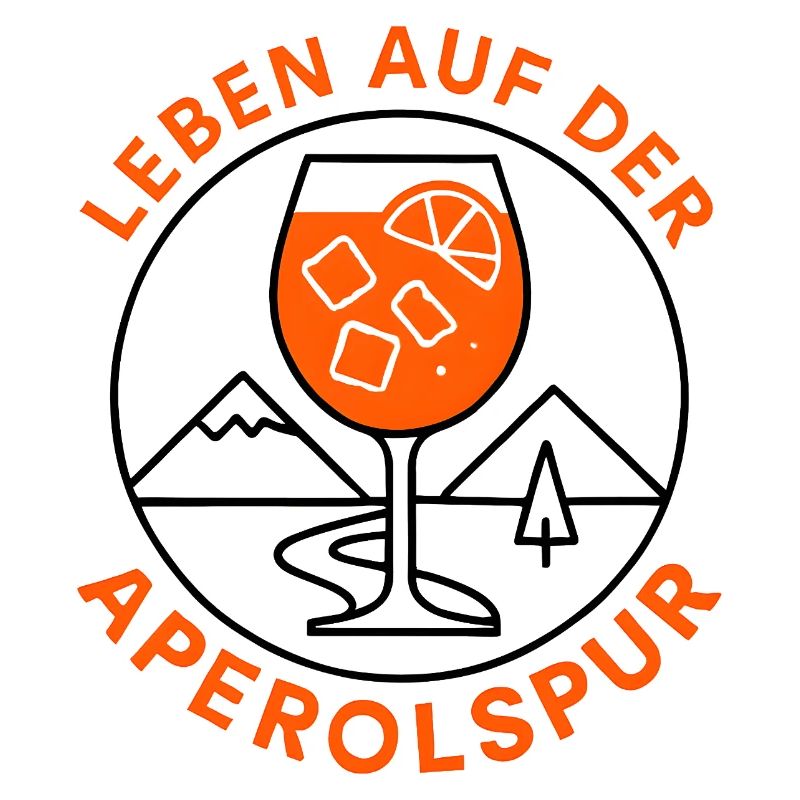Leben auf der Aperolspur Spritz Humor Geschenkidee