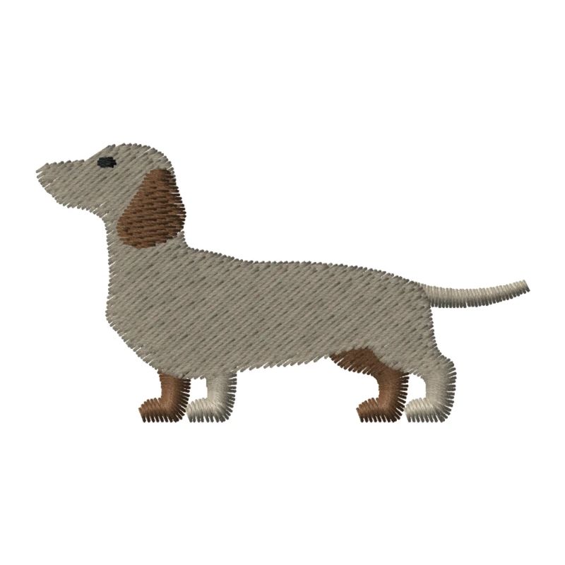 Dackel bestickt