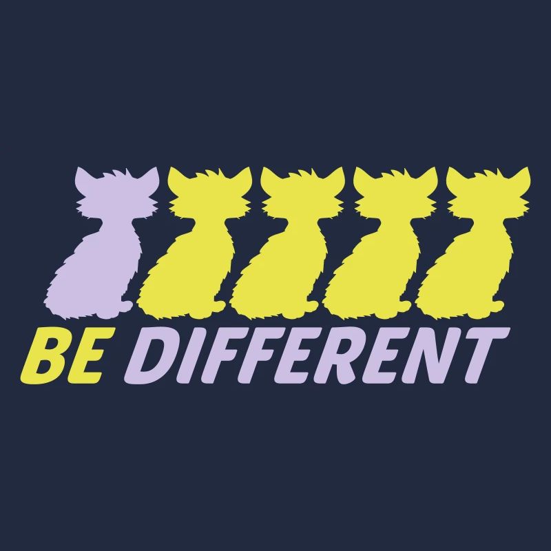 Soyez différents Chats Amis Soyez différents