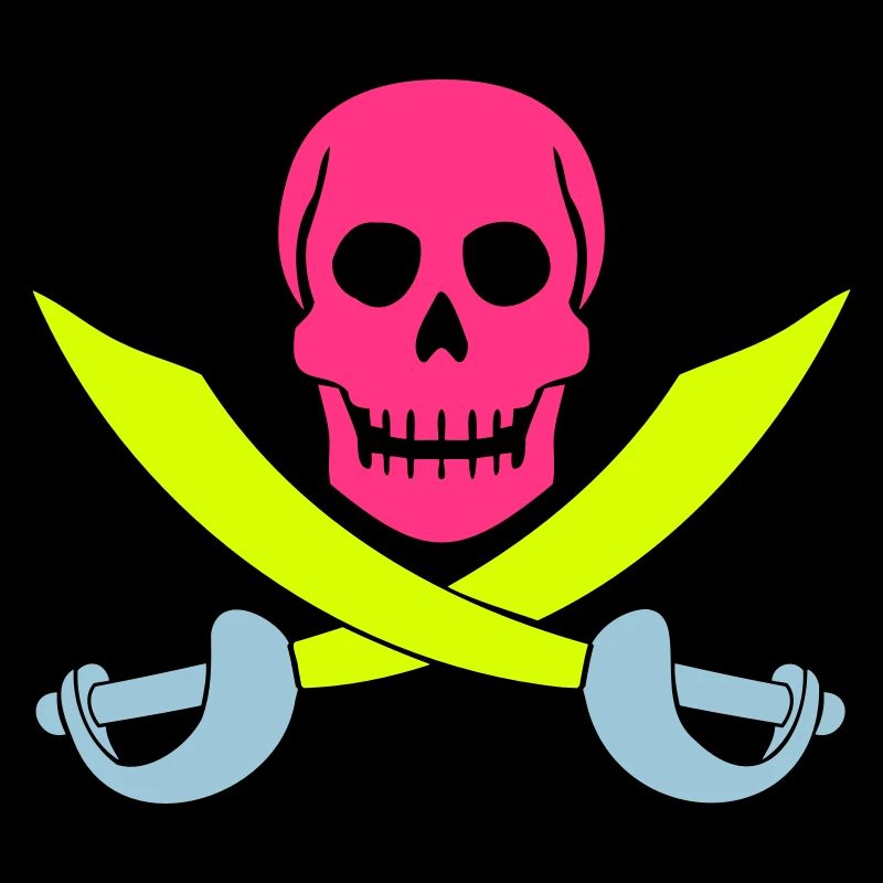 Pirat Schädel Säbel Schwerter Skelett Totenkopf