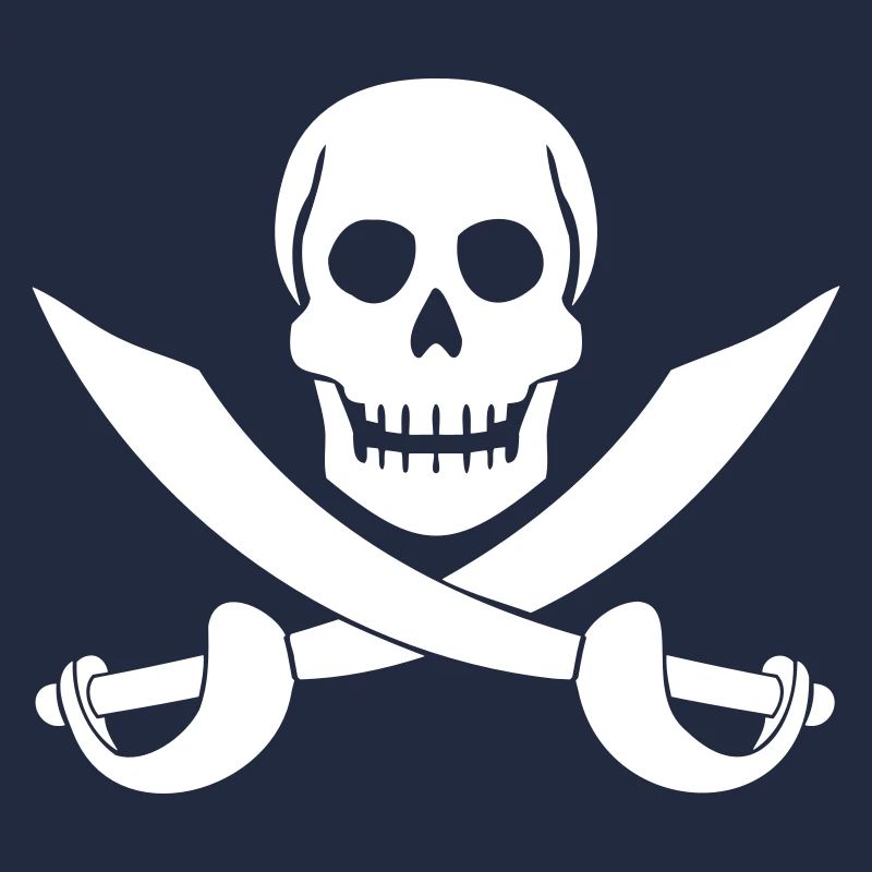 Crâne de pirate Sabre épées squelette crâne