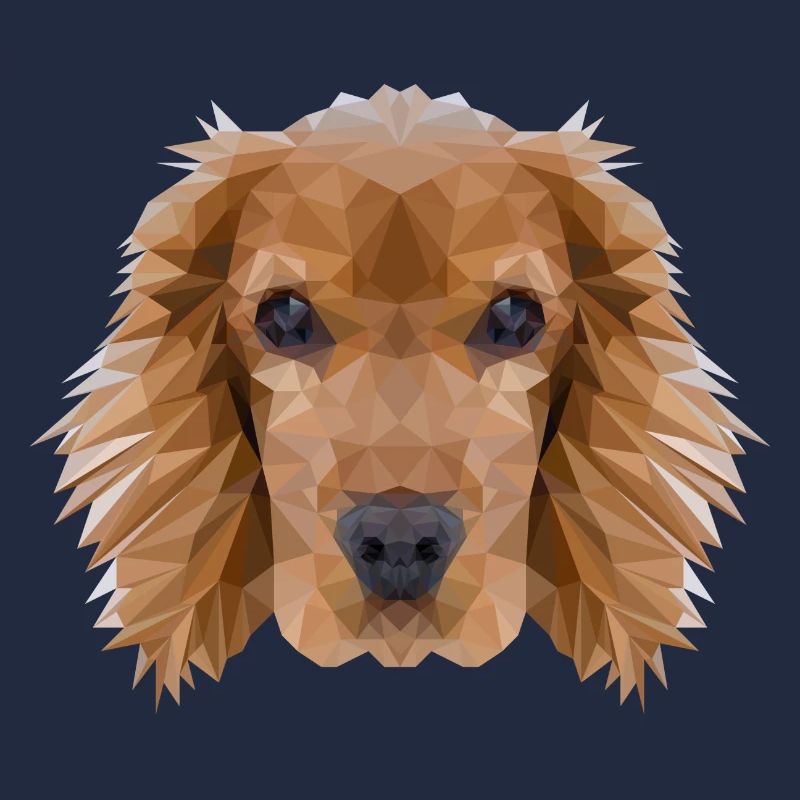 Cocker Spaniel Hund Polygondesign