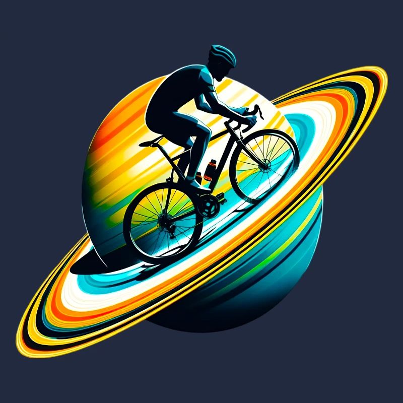 Cyclist on Saturn