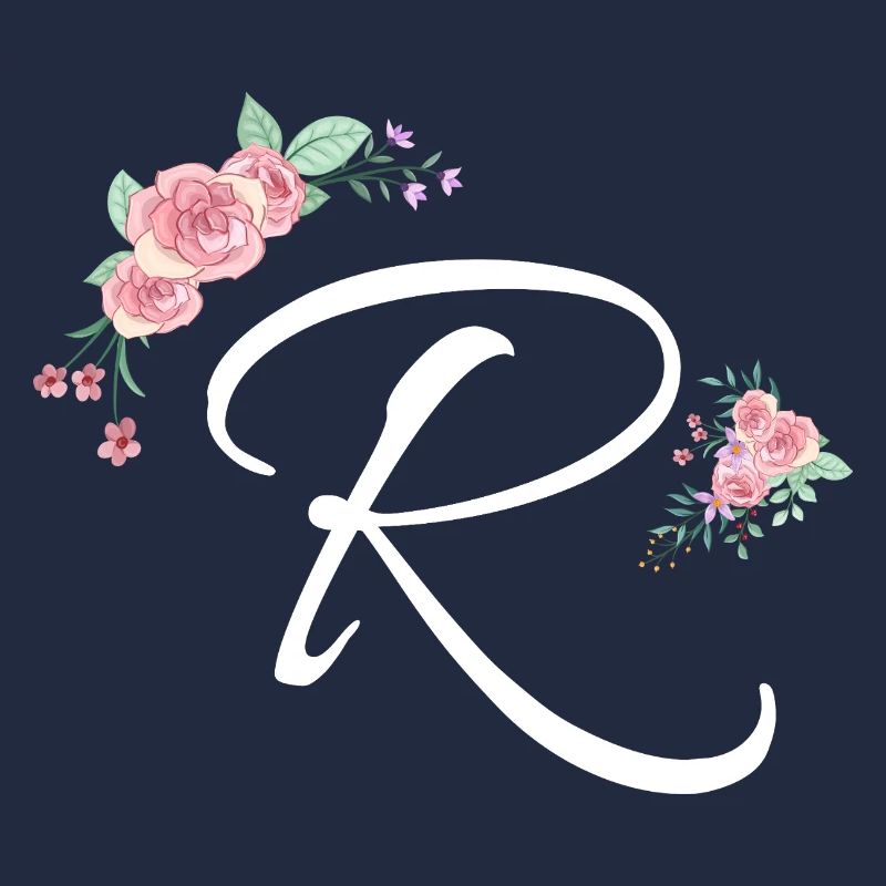 Buchstabe r Blumen