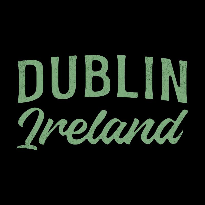 Dublin Irland Vintage Schrift