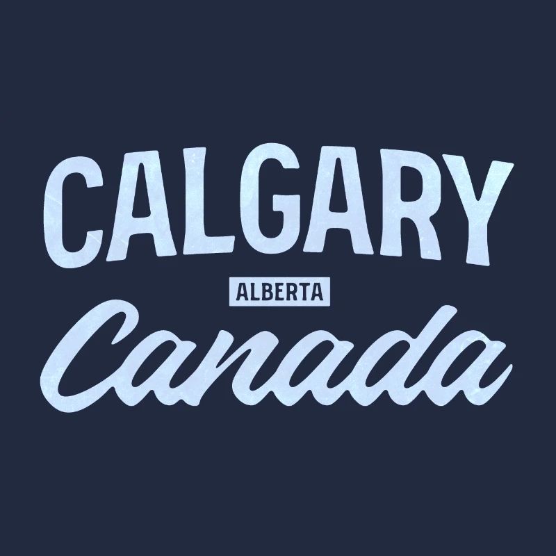 Calgary, Alberta, Canada – Design de ville rétro