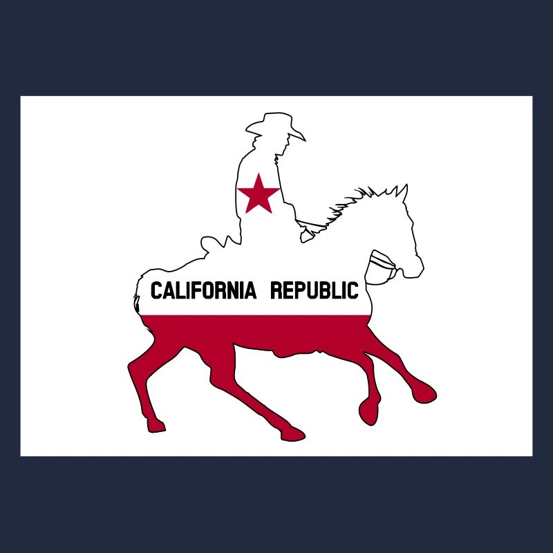 California State Flag Cowboy